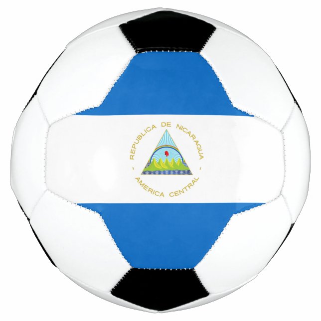 Nicaragua-Flagge Fußball (Vorderseite)