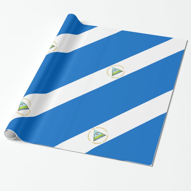Nicaragua-Flagge Geschenkpapier (Ungerollt)