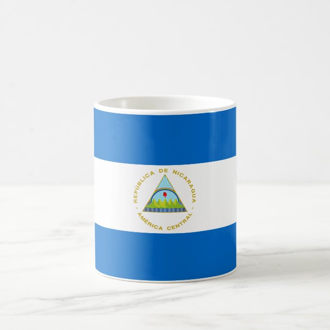 Nicaragua-Flagge Kaffeetasse (Mittel)