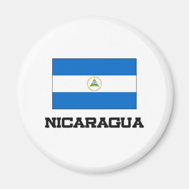 Nicaragua-Flagge Magnet (Vorne)