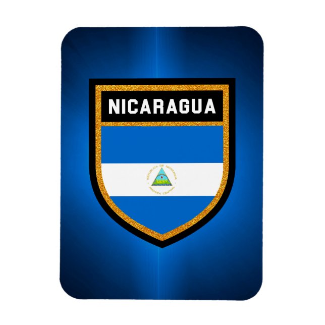 Nicaragua-Flagge Magnet (Vertikal)