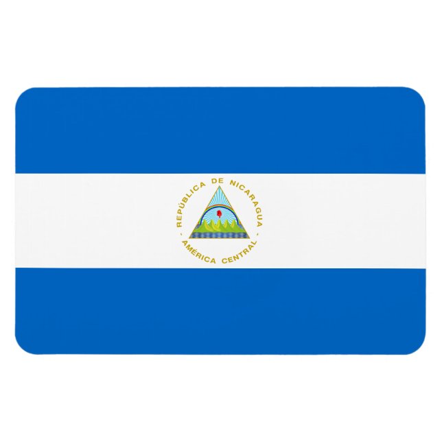 Nicaragua-Flagge Magnet (Horizontal)