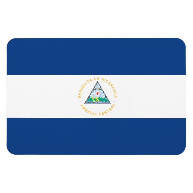 Nicaragua-Flagge Magnet (Horizontal)