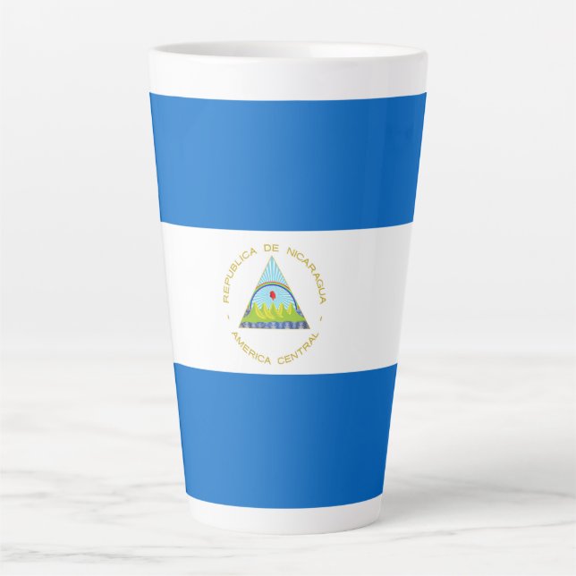 Nicaragua-Flagge Milchtasse (Vorderseite)