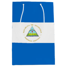 Nicaragua-Flagge Mittlere Geschenktüte