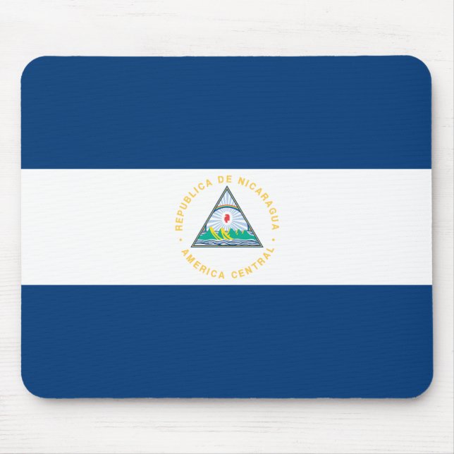 Nicaragua-Flagge Mousepad (Vorne)
