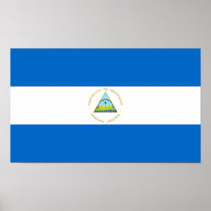 Nicaragua-Flagge Poster