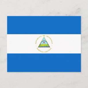 Nicaragua-Flagge Postkarte