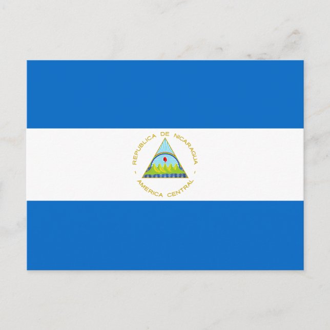 Nicaragua-Flagge Postkarte (Vorderseite)