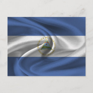Nicaragua-Flagge Postkarte