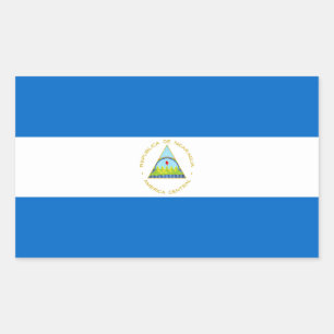 Nicaragua-Flagge Rechteckiger Aufkleber