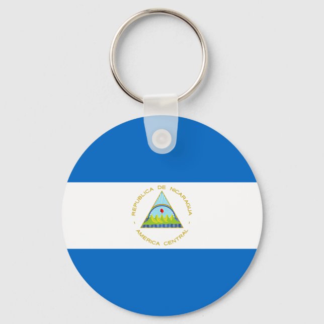 Nicaragua-Flagge Schlüsselanhänger (Vorderseite)