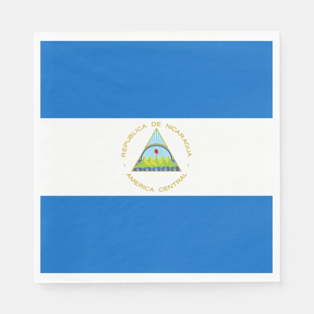 Nicaragua-Flagge Serviette (Vorderseite)