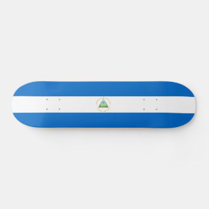Nicaragua-Flagge Skateboard