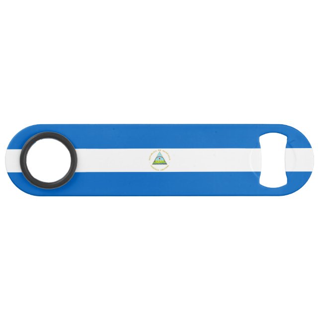 Nicaragua-Flagge Speed Flaschenöffner (Vorderseite (Horizontal))