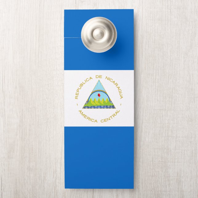 Nicaragua-Flagge Türanhänger (Auf Knauf)
