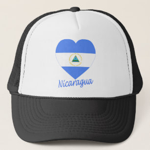 Nicaragua-Flaggen-Herz Truckerkappe