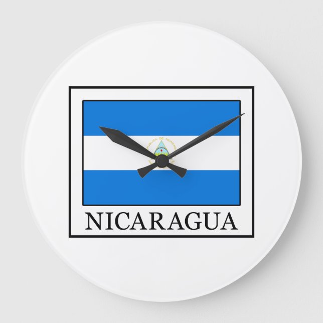 Nicaragua Große Wanduhr (Vorderseite)