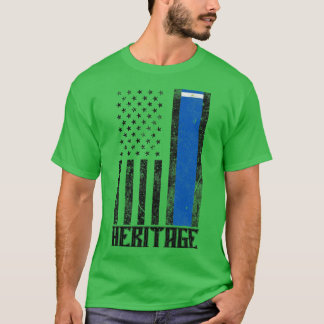 Nicaragua Hispanic Heritage Not leidende Flagge T-Shirt