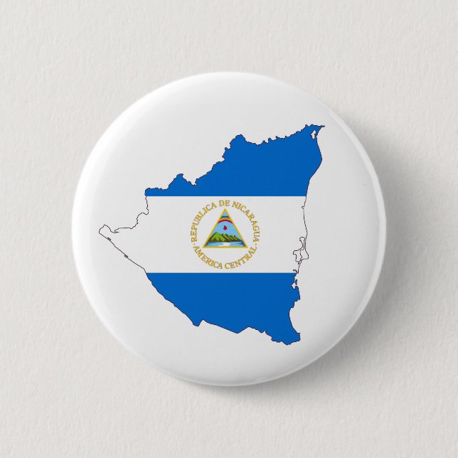 Nicaragua-Landesflaggekarten-Formsymbol Button (Vorderseite)