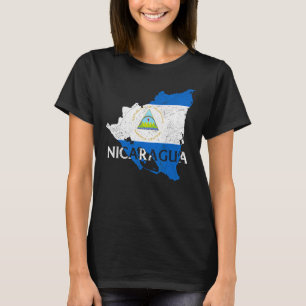 Nicaragua Landkarte Flaggenstaat Proud Nicaraguan T-Shirt
