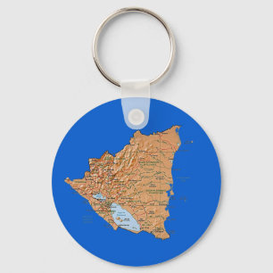 Nicaragua Map Schlüsselanhänger
