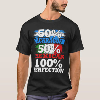 Nicaragua Mexikanischer Pride Mexiko Nicaragua Lat T-Shirt