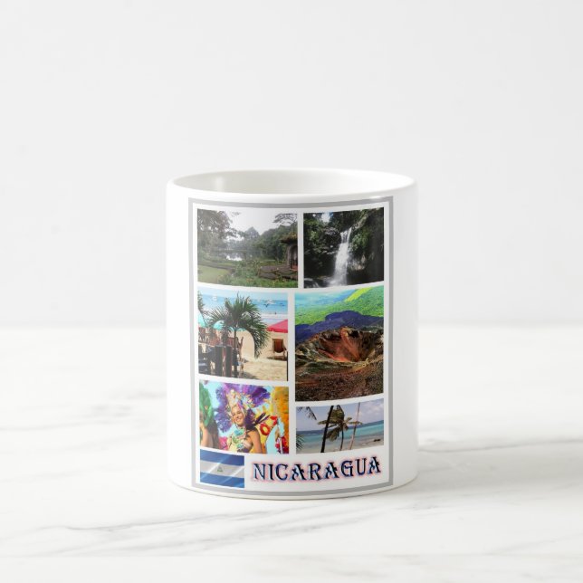 Nicaragua - Mosaik - Kaffeetasse (Mittel)