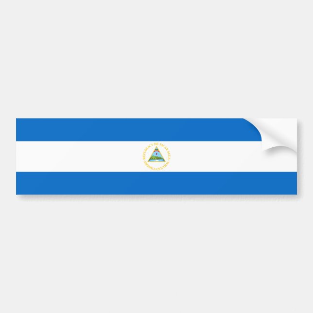 Nicaragua/Nicaraguaflagge Autoaufkleber (Vorne)