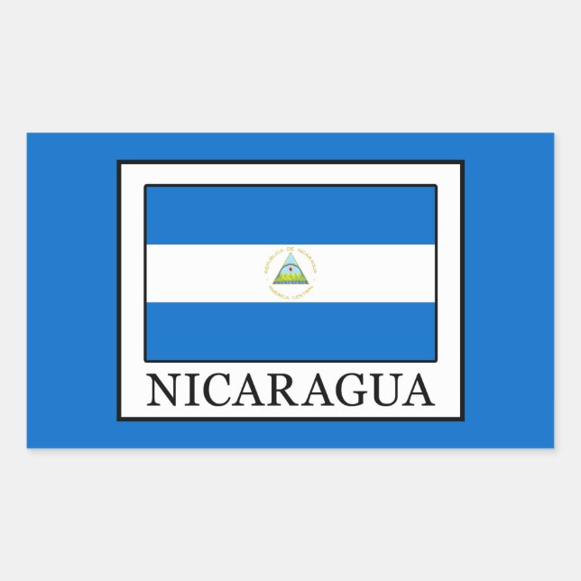 Nicaragua Rechteckiger Aufkleber (Vorderseite)