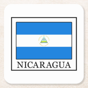Nicaragua Rechteckiger Pappuntersetzer