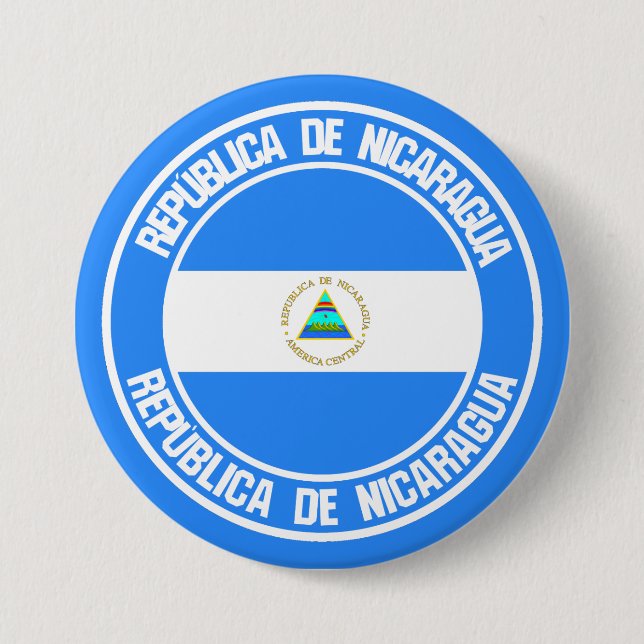 Nicaragua-RundEmblem Button (Vorderseite)