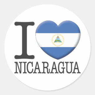 Nicaragua Runder Aufkleber