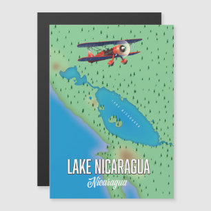 Nicaragua-See, Nicaragua-Karte Magnetkarte