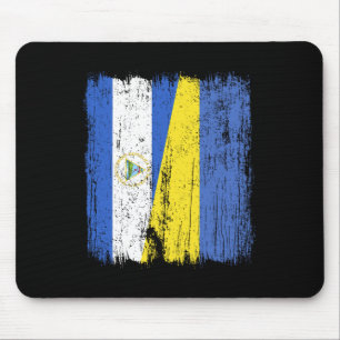 Nicaragua Ukraine Halbflagge Nicaraguanisch Ukrain Mousepad