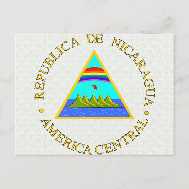 Nicaragua-Wappen im Detail Postkarte (Vorderseite)