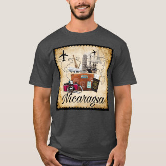 Nicaragua Welt Reise Souvenir Reiseziel T-Shirt