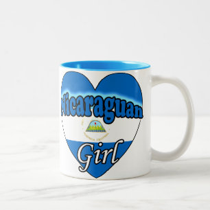 Nicaraguan Girl Zweifarbige Tasse