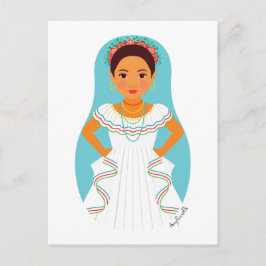 Nicaraguan Matryoshka Postcard Postkarte