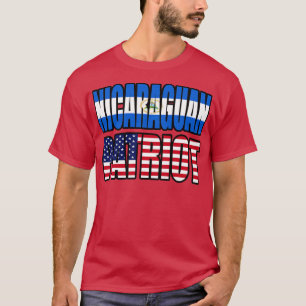 Nicaraguanische Flagge für das Patriot Pride Herit T-Shirt