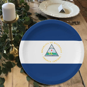 Nicaraguanische Flaggenstaaten, Teller, Party, Spo Pappteller