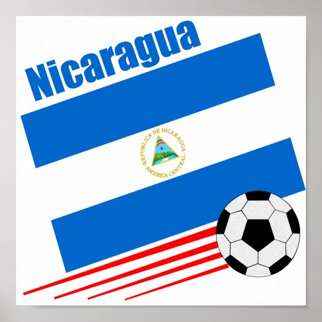 Nicaraguanische Fußballmannschaft Poster (Vorne)