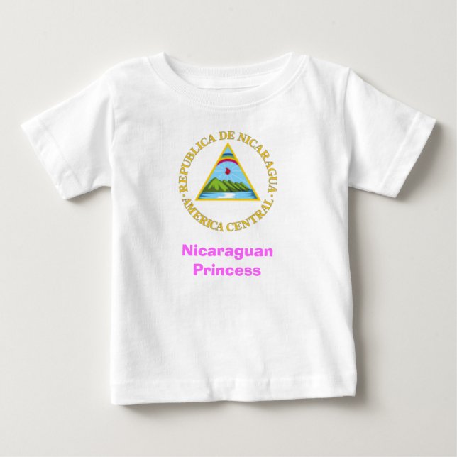 Nicaraguanische Prinzessin Baby T-shirt (Vorderseite)