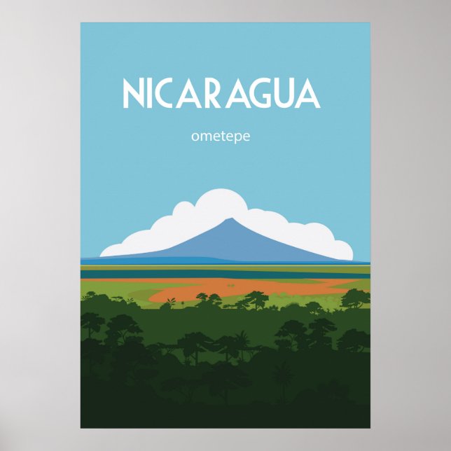 Nicargua Vintage Reiseplakat Poster (Vorne)
