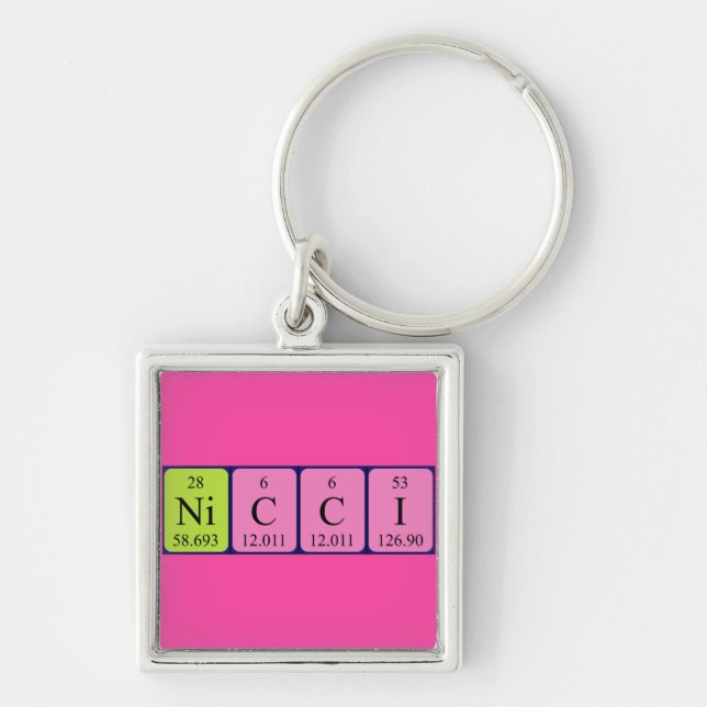 Nicci Periodenschlüsselring Schlüsselanhänger (Vorne)