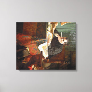 Niccolò Machiavelli in seiner Studie von Stephano Leinwanddruck