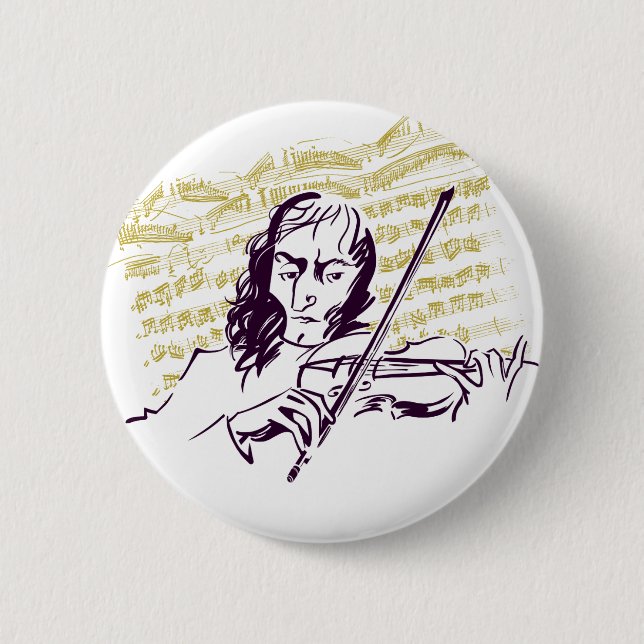 Niccolo Paganini Button (Vorderseite)