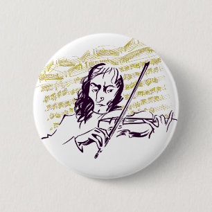 Niccolo Paganini Button