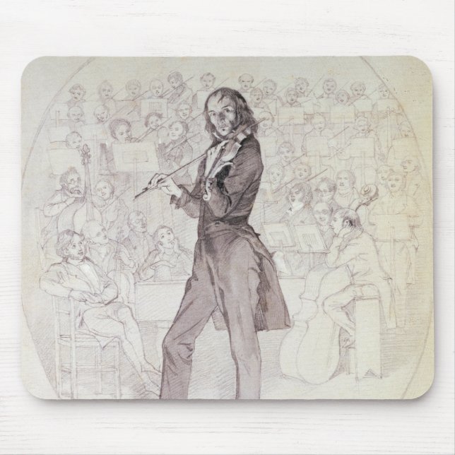 Niccolo Paganini, Violinist Mousepad (Vorne)