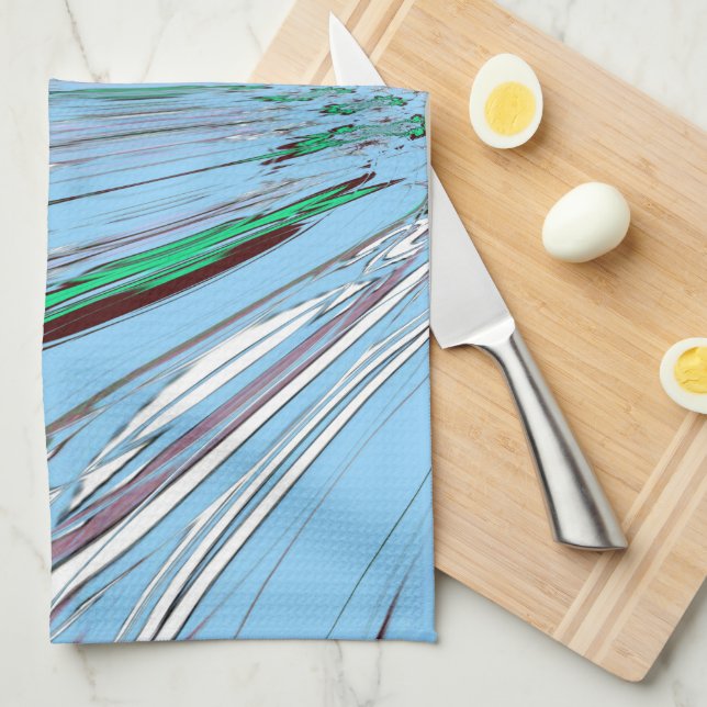 Nice Beautiful Aqua Phantastisches Blumenmuseum Handtuch (Viertel Falte)